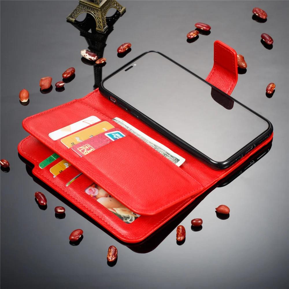 Кожаный чехол-кошелек высокого качества для iPhone 17 16 15 14 13 12 11 Pro Max XR XS Max 7 8 Plus Air Flip Чехол для телефона с отделениями для карт