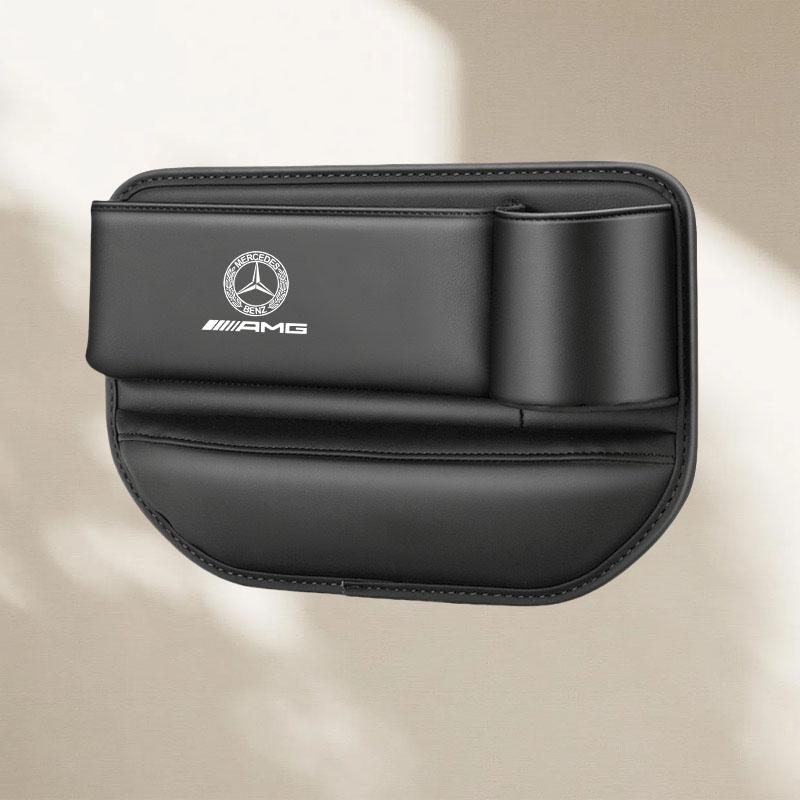 Car Seat Gap Storage Box Leather Cup Holder for Mercedes Benz AMG W220 W221 W222 W217 W230 W204 W205 W203 W246 W245 Accessories