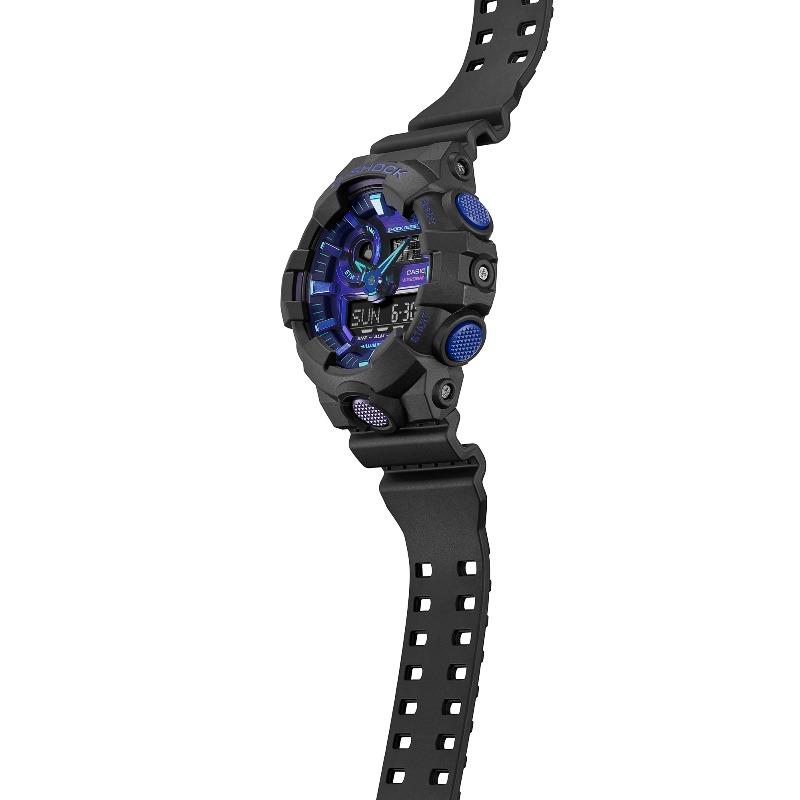 Casio Men's Resin 200M Water Resistant Analog Shock Resistant Quartz Watch GA-700VB-1A
