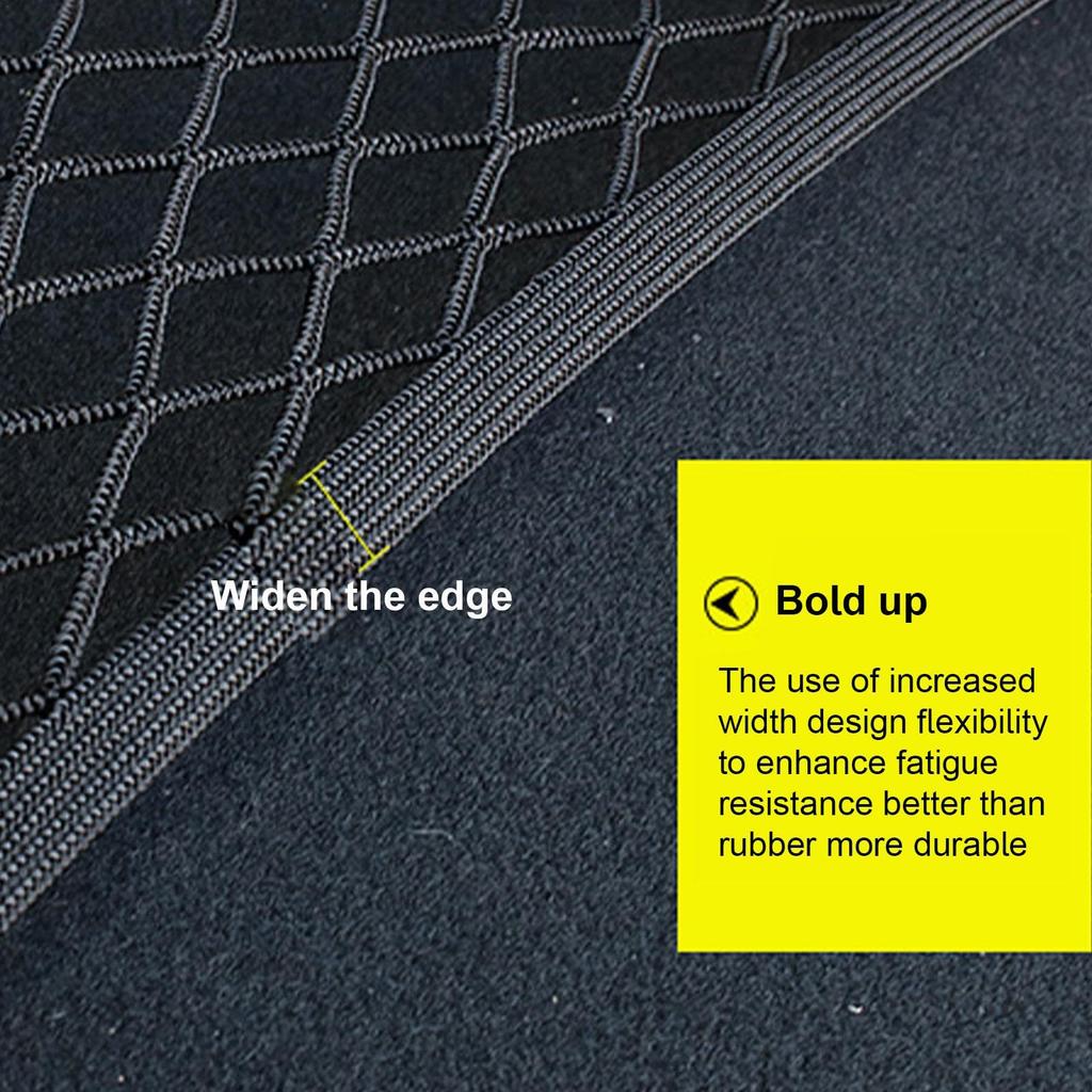 Trunk Mesh Cargo Net, Pickup with Hooks Elastic Cargo Net for Truck Bed -