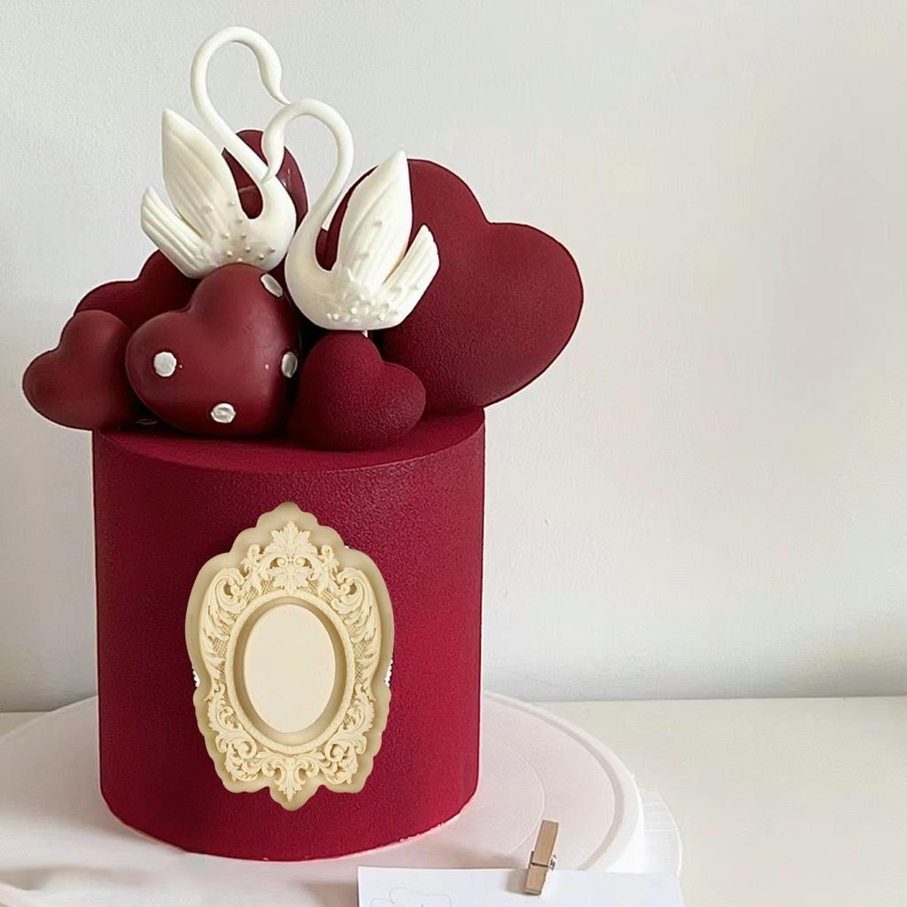 3D рамка для прокрутки в стиле барокко, силиконовые формы, сделай сам, рельефная граница для торта, инструменты для украшения торта из мастики, конфетная глина, формы для шоколадной мастики