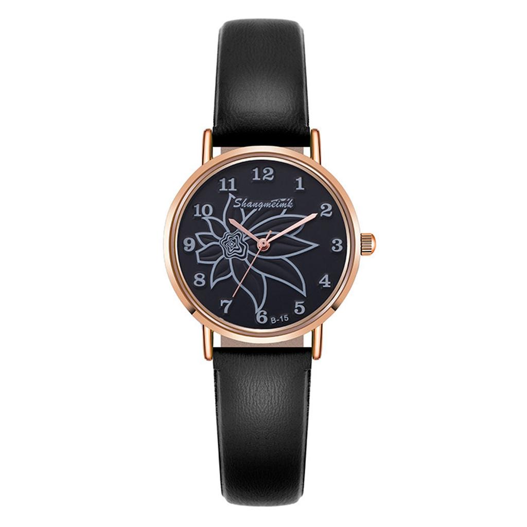 Women's Watch Digital Dial Quartz Leather Wristband Gift Suitable For Women And Girls