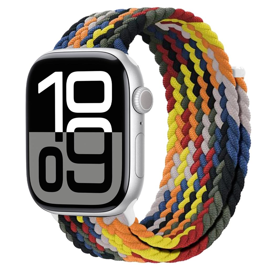 Плетеный ремешок для Apple watch 10 11 Ремешки 46мм 45мм ultra2 49мм 44мм 40 41мм 42мм correa bracelet iWatch series 9 8 7 3 5 4 se 6