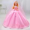 30CM Mini Movable 11Jointed Doll Girls Toy 3D Big Eyes BJD Princess Full Outfits Wedding Dresses Collection Childrens Doll Gift