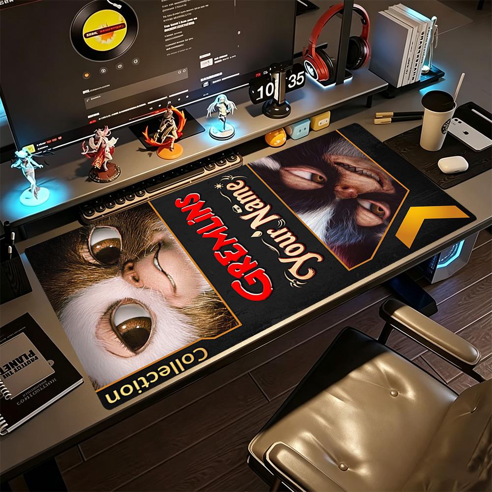 Gremlins Customized Name Mouse Pad Desk Mat Study Desk Mat Non-Slip Rubber Base Gaming Accessories Ideal Gift for Gamers