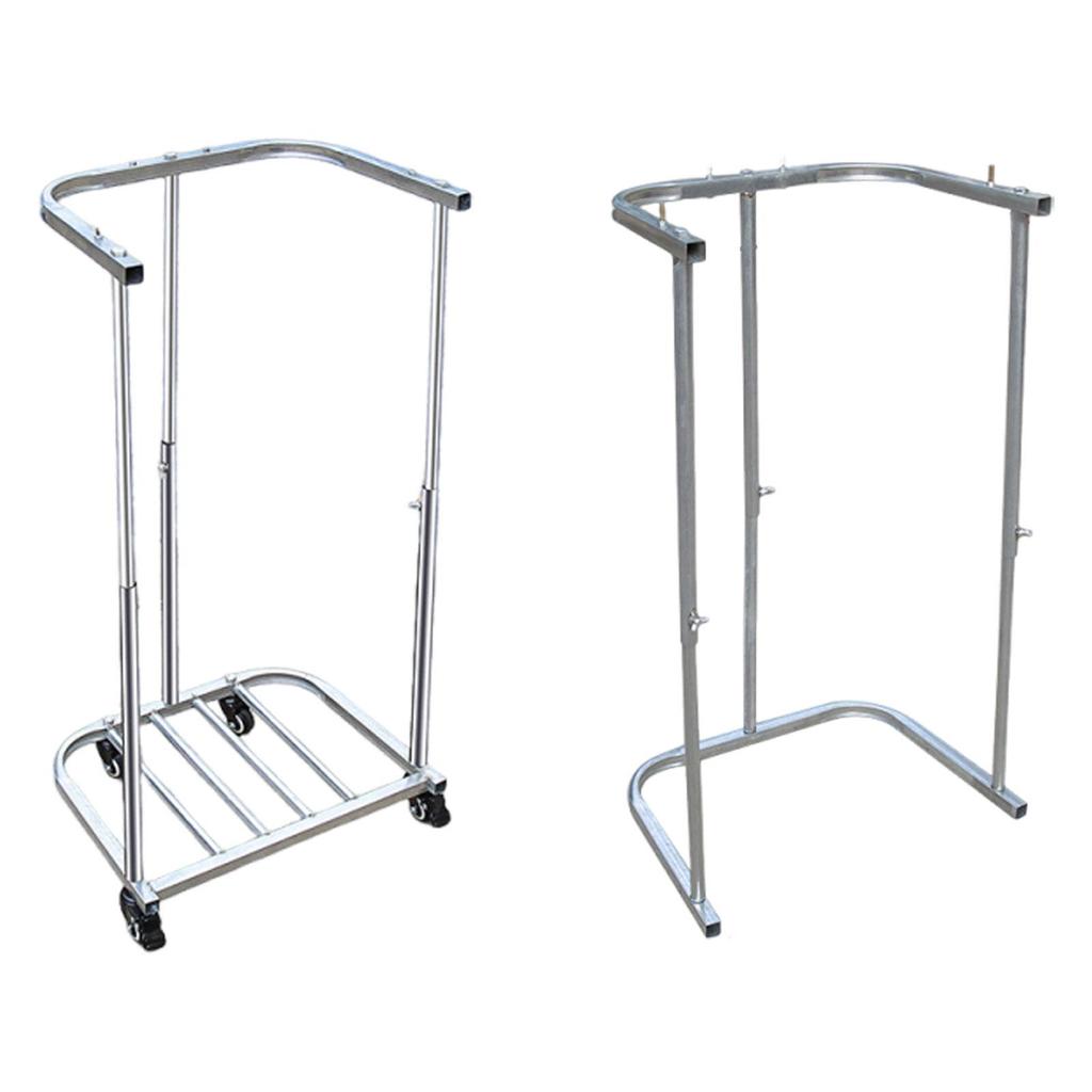 Steel Trash Bag Holder Stand Portable Frame for Garden Leaf Collection Outdoor Garage Laundry