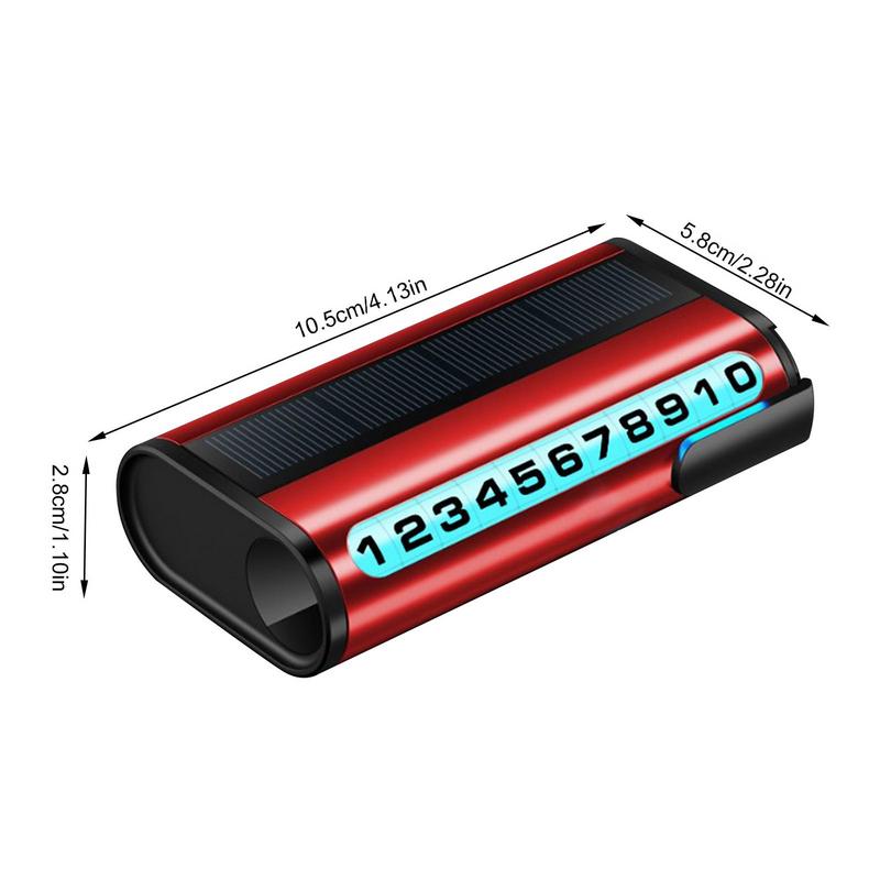 Светодиодная подсветка на солнечных батареях, временный номер, универсальная скрытая табличка для номера телефона, алюминиевые наклейки со светодиодной подсветкой, ночник, остановка