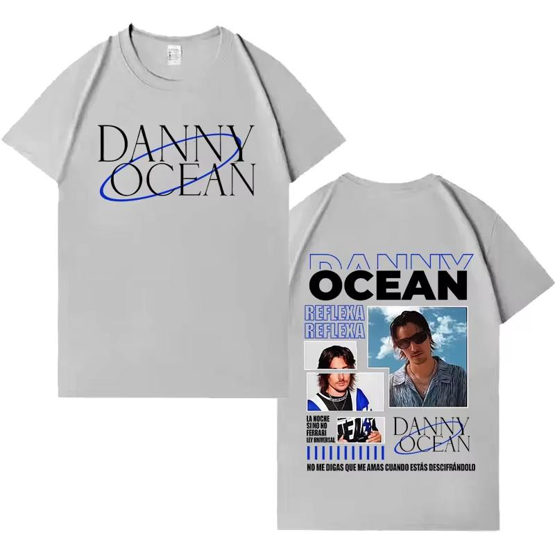 Rapper Danny Ocean Pop Music Double Sided Tshirts Mens Cotton Casual Gothic Short Sleeves Streetwear 2026 Spring summer new