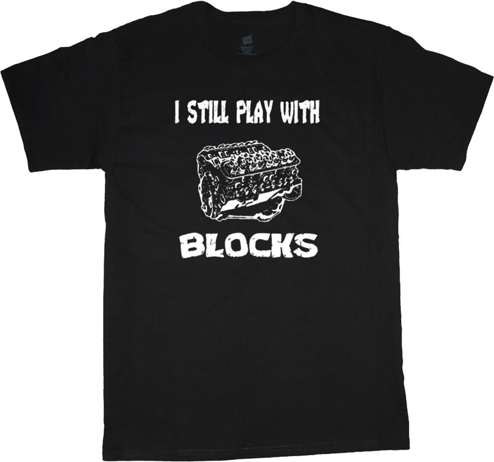 V8 Engine I Still Play With Blocks Graphic T-shirt