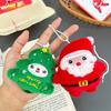Keychain Christmas Plush Santa Claus Xmas Tree Deer Stuffed Doll Bag Gift Decor