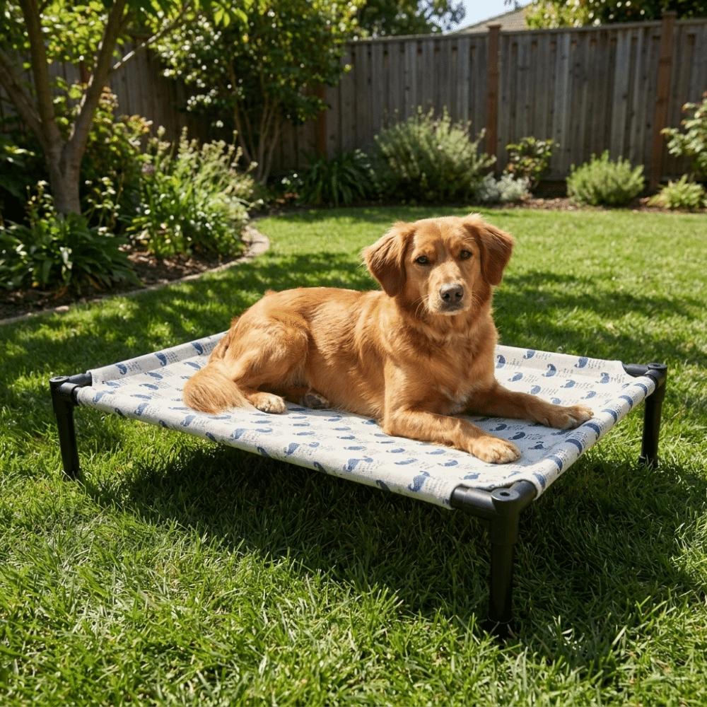 Moisture Proof Dog Marching Bed Breathable Elevated Pet Bed Cat Sleeping Bed Indoor Outdoor