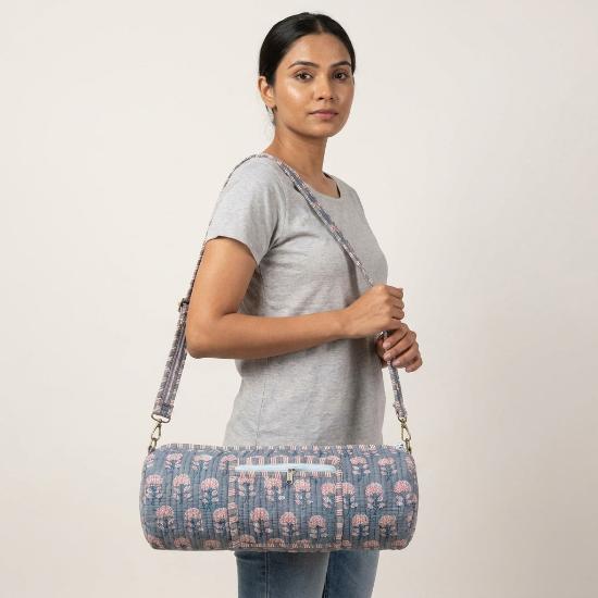 Yoga Bag usalover925 Multicolor Quilted Cotton Print Yoga 40