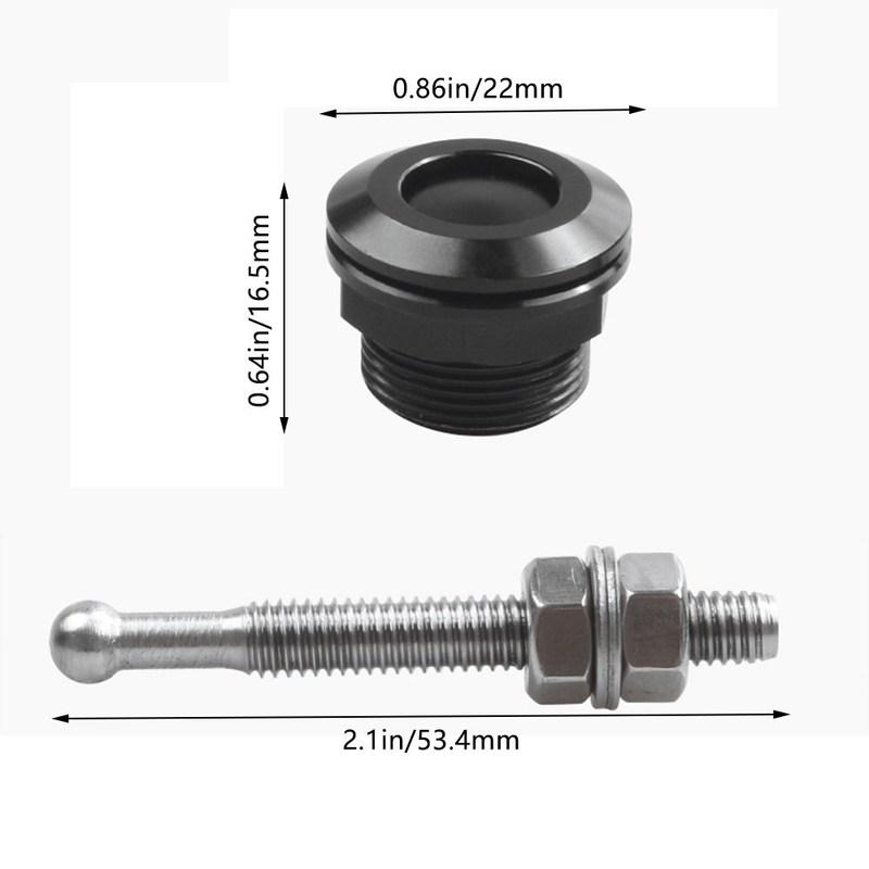 1Pc/4Pcs 22mm Universal Car Push Button Bonnet Hood Pins Kit Aluminum Quick Release Latch Bumper License Plate Lock Clip