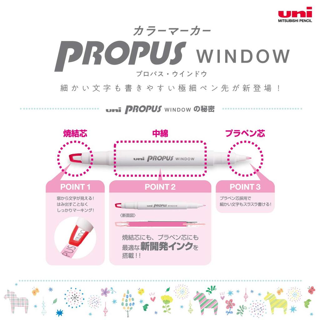 Mitsubishi Pencil Цветной маркер Window Smoke Pro-Pass Blue, коробка 10 штук, PUS103TS.33