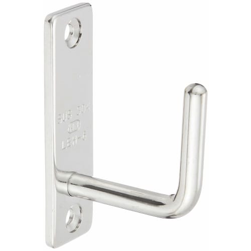 TRUSCO Stainless Steel Long Eye Hook, 6mm, 1 Piece, TLEH-6