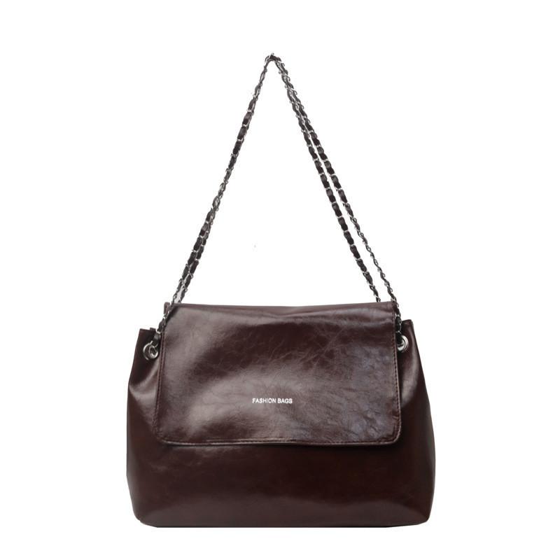 Trendy Street Style Pu Leather Tote Bag Medium Size 2024 Spring Fashionable Casual Large Bag