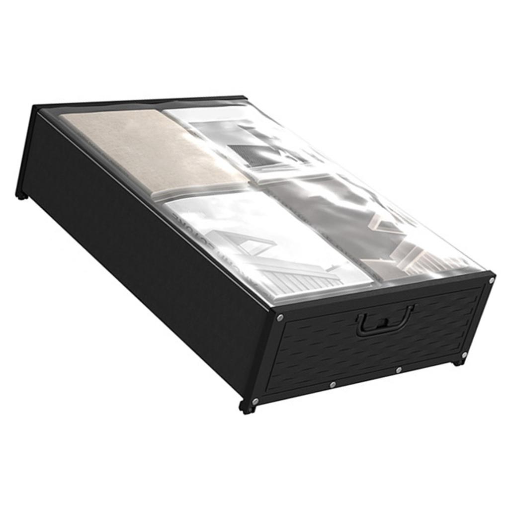 Контейнеры для хранения под кроватью с колесами Органайзер для хранения одежды под кроватью с прозрачным окном для