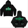 Custom hoodie sweater gothic high street full zip oversized coat men's and women's streetwear y2 coat