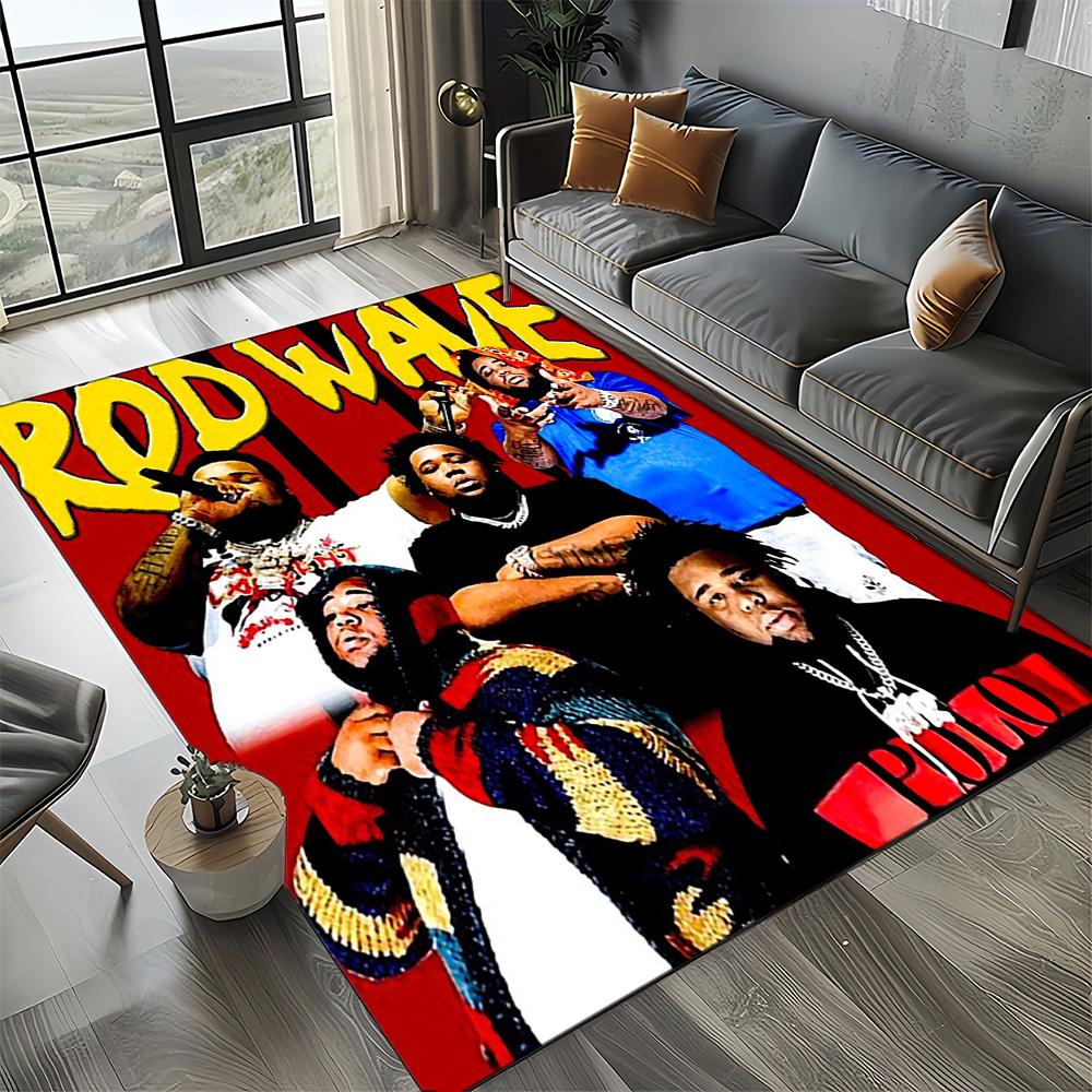 Ковер Rod Wave Rapper Star, 27 стилей, ковер для дома, гостиной, спальни, дивана, прихожей, декора, детский игровой нескользящий коврик
