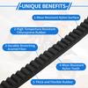 Motoforti Drive Belt Compatible for YP250 for Majesty 250 1995-2006, Wear-Resistant Rubber Fiber Black Powersports V-Belt