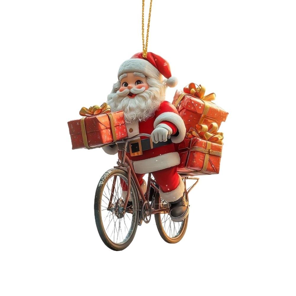2D Flat Christmas Tree Decor Animal Pendant Dog Hanging Ornaments Door Window