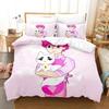 Luxury New 3D Print Cartoon Bee PuppyCat Bedding Set Duvet Cover Bed Set Quilt Cover Pillowcase Queen Boys Adult Bedding Set