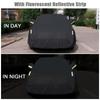 Car Dustproof Waterproof Cover Full Covers with Reflective Strip Sunscreen Protection Cover UV Scratch-Resistant for 4X4/SUV