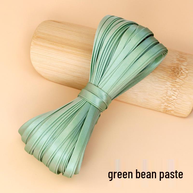 Hengmeihe Satin Cheongsam Hemming Strip, 0.6cm Non-Iron Fabric Piping Ribbon, Clothing Accessory.