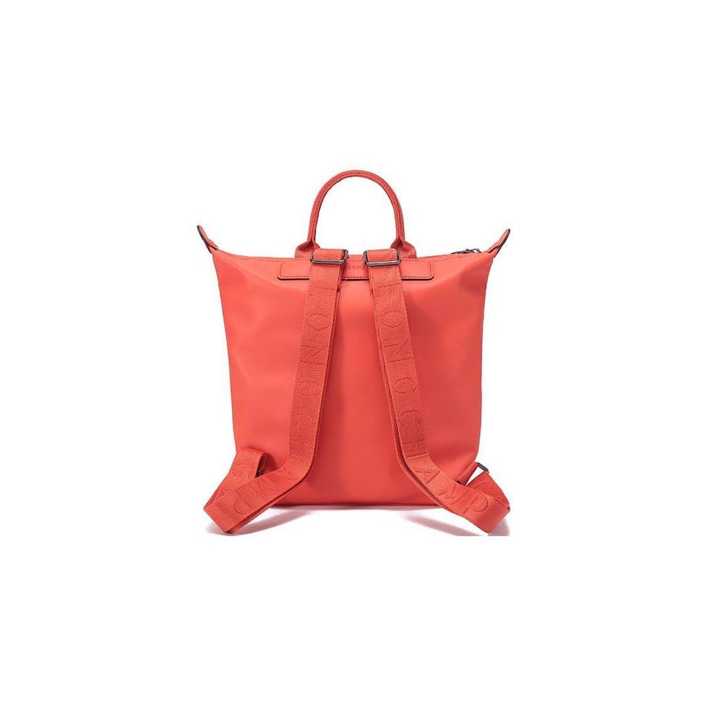 Longchamp Le Pliage Xtra Solid Color Leather Backpack Women Backpack Orange 10209987017