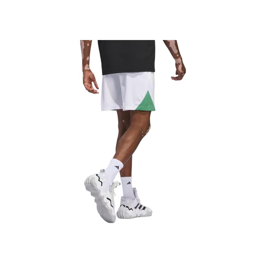 adidas Баскетбольный значок спортивных шорт мужские шорты белые IR5538