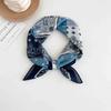 [18 cotton and linen] Korean version ins simple and cute polka dot small square scarf spring and summer new fashionable versatile multi-purpose scarf