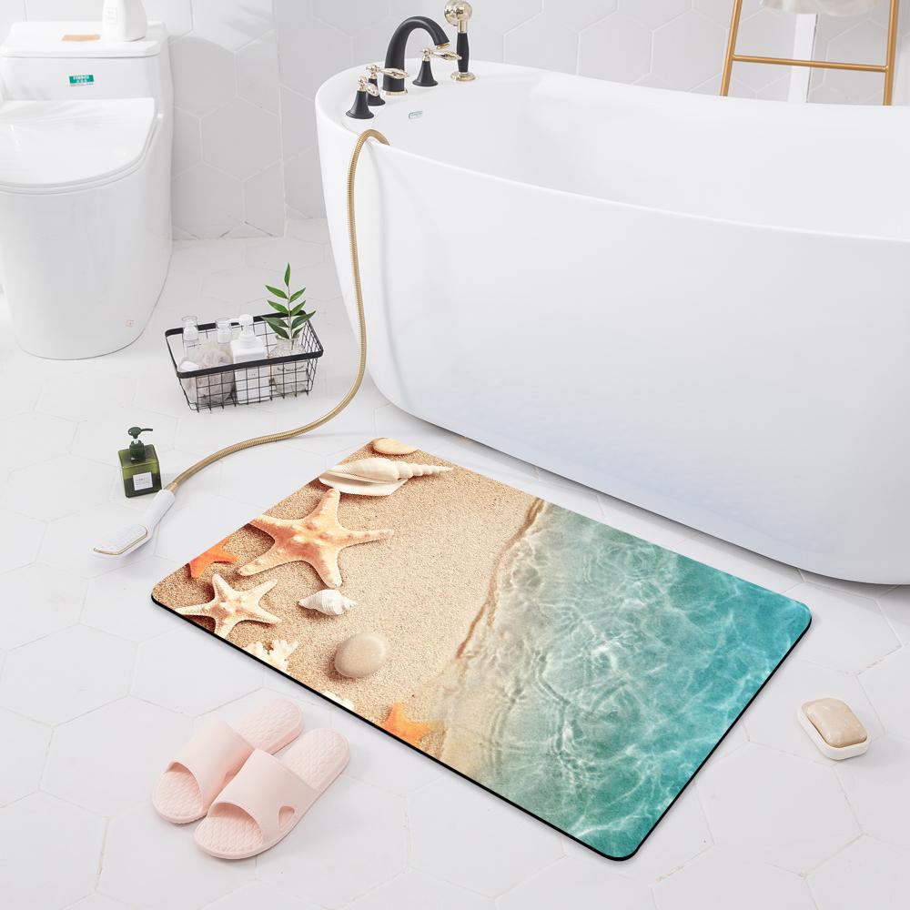 Впитывающий нескользящий коврик для ванной комнаты, дверной коврик, туалетный пол, душевая комната, коврик для ванны, кухонный коврик