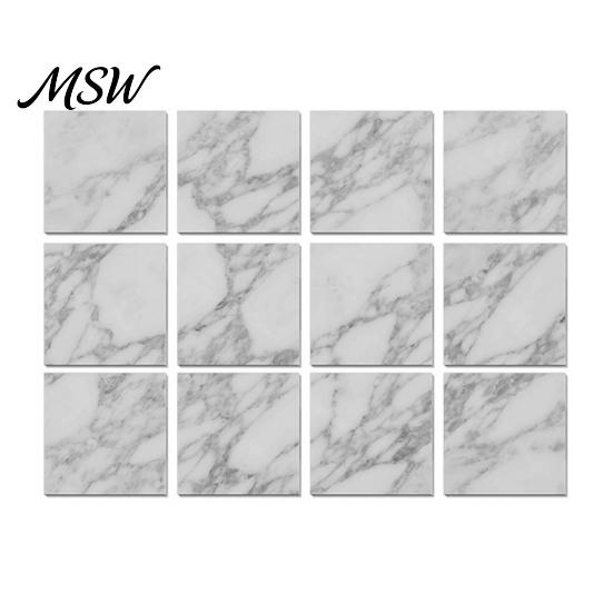 Protective Surface Cover for Old Walls 12PCS Imitation Marble Pattern Wall Stickers, Self-Adhesive Waterproof EVA Peel And Stick Tiles Tiles, Scratch