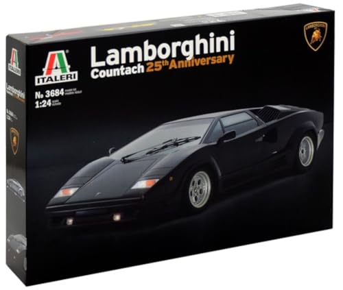 Место Italeri 1/24 Lamborghini Countach 25th Anniversary Пластиковая модель-конструктор IT3684 (Автомобиль)