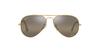 RB3025 Legend Brown Gradient Polarized Silver Contrast Enhancement Size 58 Ray-Ban Sunglasses, Gold/Crystal Lenses,