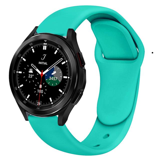 Силиконовый ремешок 20 мм для Samsung Galaxy Watch 7 44 мм 40 мм/6 5 4 Classic Браслет для Samsung Watch 5 Pro 45 мм Аксессуары для ремешка