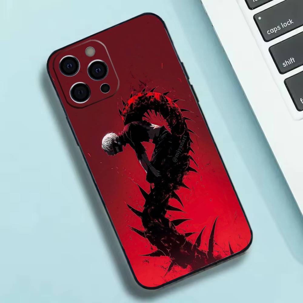 Аниме Обои Токийский Гуль Чехол для Телефона Силиконовый Мягкий Для IPhone 17 16 15 14 13 12 11 X XR Plus Pro Max Plus