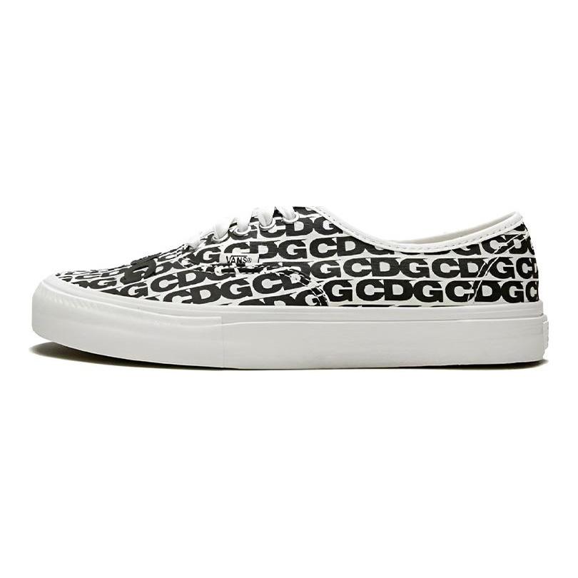Оригинальные Comme des Garçons x Authentic Vans 'CDG Print - Black White' 2018 VN0A33TASHM