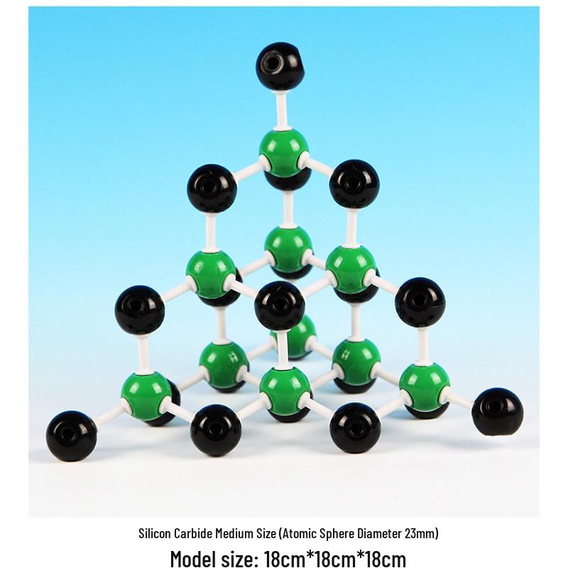 Crystal Model Set: Zinc Sulfide, Boron Nitride, Graphite, CO2 Ice, Silicon Carbide