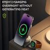 3 в 1 миниатюрная складная беспроводная зарядная подставка для iPhone 15 14 13 12 Pro Max Watch 8 7 держатель магнитная станция быстрой зарядки