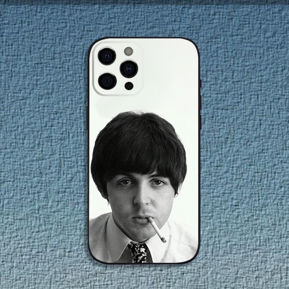 Singer P-Pau-M-McCartney Phone Case For iPhone 16,15,14,13,12,11,Pro,X,XS,Max,XR,Plus,Mini Soft Black Cover