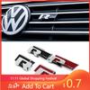 Для VW 3D Металлическая эмблема Наклейка на кузов Передняя решетка Багажник Автомобильный значок Для Volkswagen VW R-line R GTI Polo Golf 5 6 7 MK8 Touareg Pa