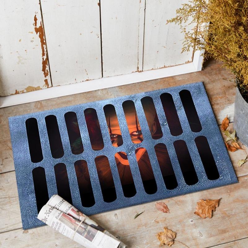 Хэллоуин Нескользящий Коврик Тыква Страшный Ковер для Ванной для Внутренней Гостиной Кухни Украшение для Хэллоуинской Вечеринки Коврик