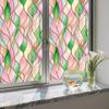 Stained Glass Rainbow Window Privacy Film Decorative Sun Blocking Glass Clings Colorful Static Coverings Decals for Home Glass Door