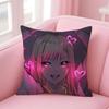 My DDressUp Darling Marin Kitagawa Cushion Cover Pillow Case Soft Skin Friendly Fabric  Concealed Zipper