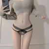 Women Sexy Low Waist Hollow Thong Postpartum Mesh Ultra Thin Underwear Seamless V-Shape G-String Panties