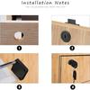 2 Pieces Stainless Steel Office Drawer Lock Cam Security Lock for Computer Desk Drawer with Master Key for Mailbox Lockers Cabinet Wardrobe and Desk