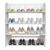 4 Tiers Simple Wood-plastic Board Shoe Rack Shoes Rack Space Saving And Simple Shoes Shelves Cabints Space Elevated Shoe Racks