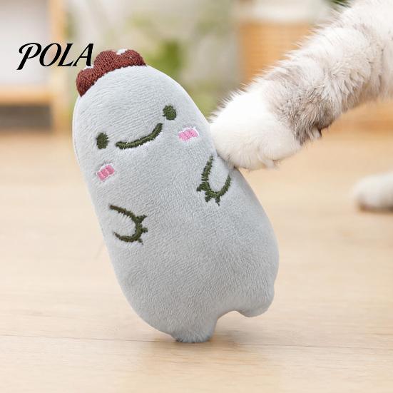 Милая Игрушка-Кот Животное Набитая Игрушка с Кошачьей Мятой, Мягкая Плюшевая Игрушка для Жевания Медведь Утка Лягушка, Развивающая Игрушка для Домашних Кошек Котят, Для Прорезывания Зубов
