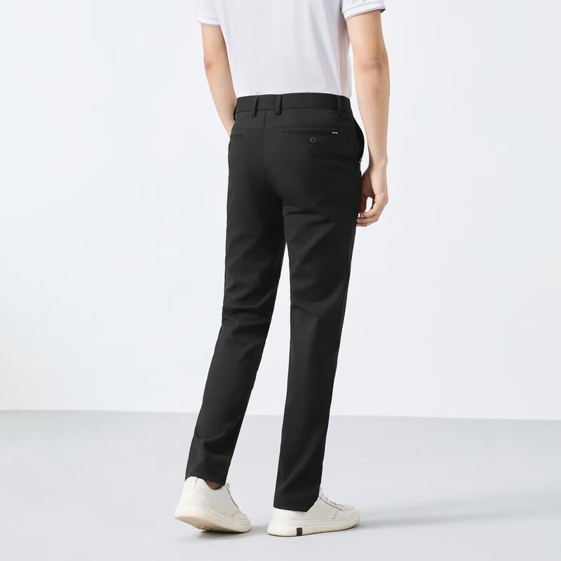 Qipai Men's Straight Fit Linen Blend Casual Pants